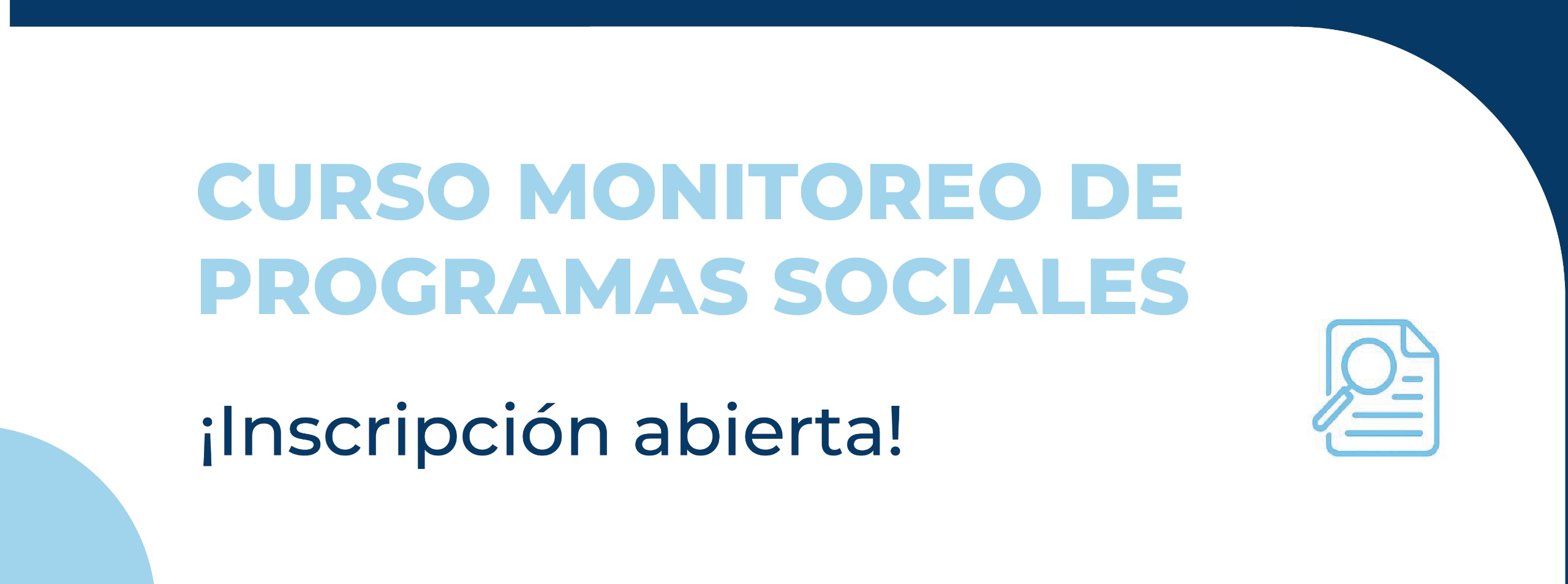 Monitoreo de programas sociales
